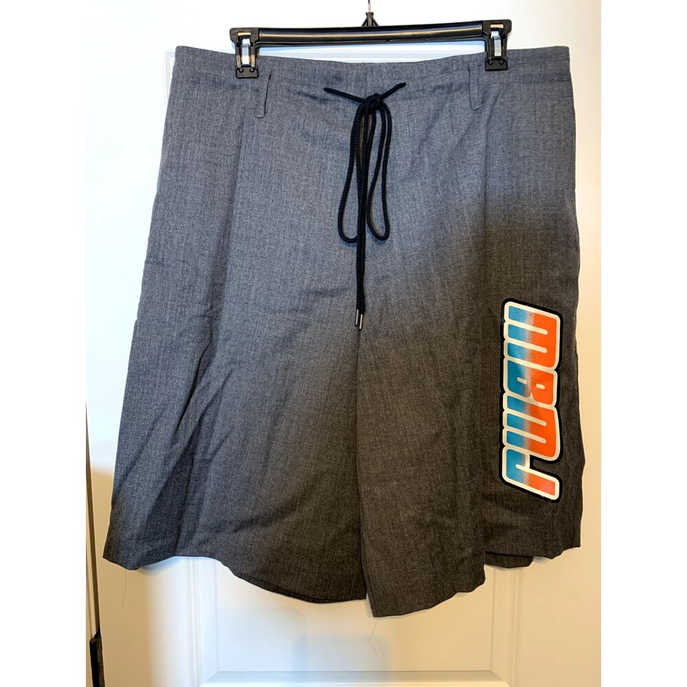 Marc Jacobs Drawstring 100% Wool Shorts -Shadow Grey Malange - LG - Retail $268